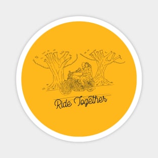 Ride Together Motorcycle Adventure Graphic Magnet